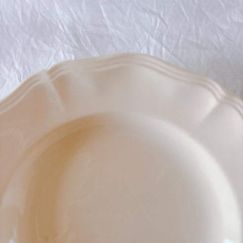 フランス ディゴワン＆サルグミンヌ 花リム スーププレート 深皿 フランスアンティーク食器 ブロカント　蚤の市