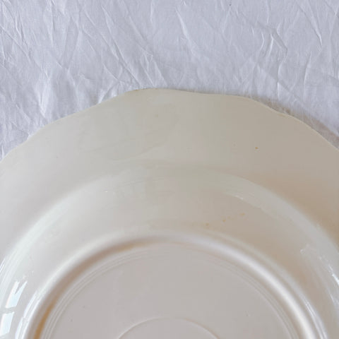 フランス ディゴワン＆サルグミンヌ 花リム スーププレート 深皿 フランスアンティーク食器 ブロカント　蚤の市