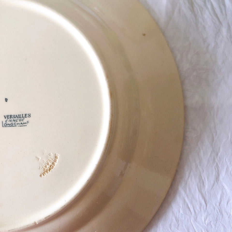 フランスアンティーク ロンシャン LONGCHAMP "Versailles Ennege"ヴェルサイユ　エネジェ 大皿 フランスアンティーク食器 ブロカントアンティーク