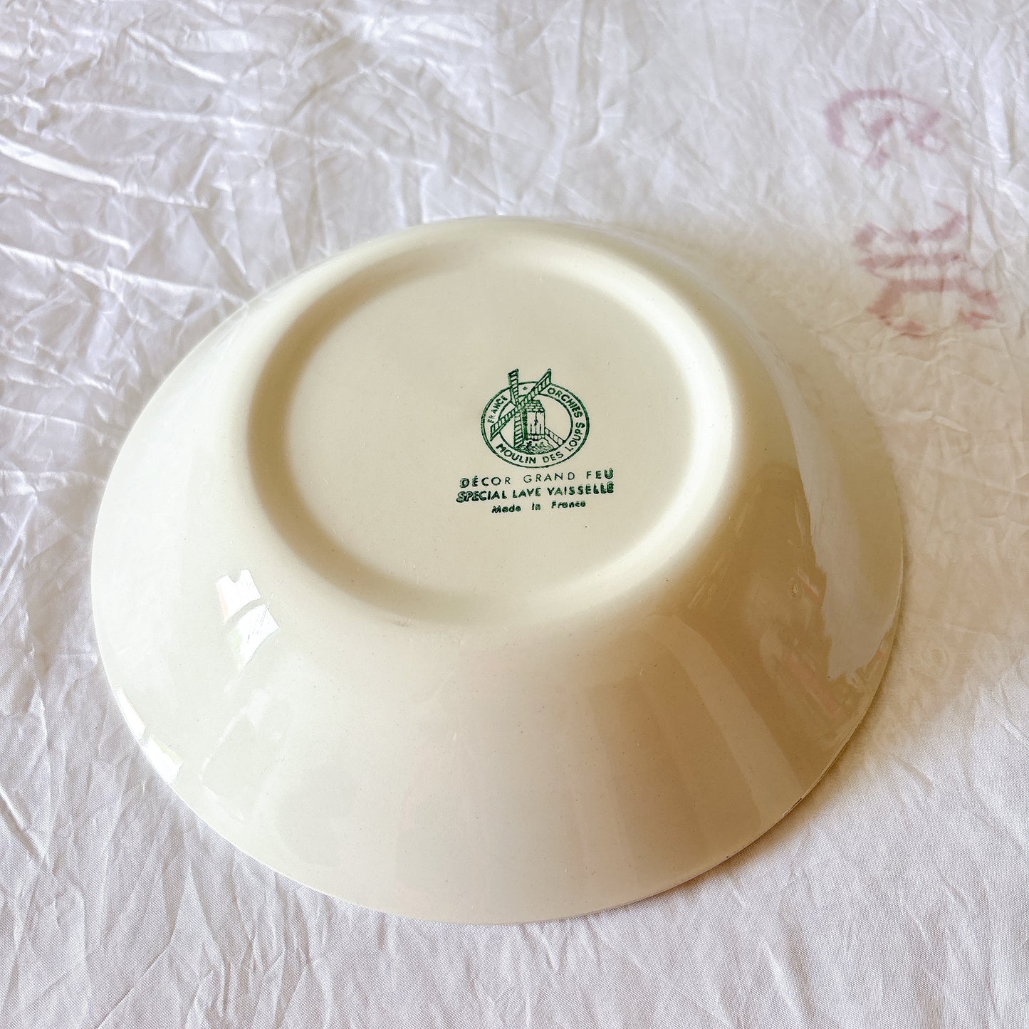 ムーランデルー Moulin des Loups バスク柄 キャロットプレート フランスアンティーク食器 ブロカント 蚤の市