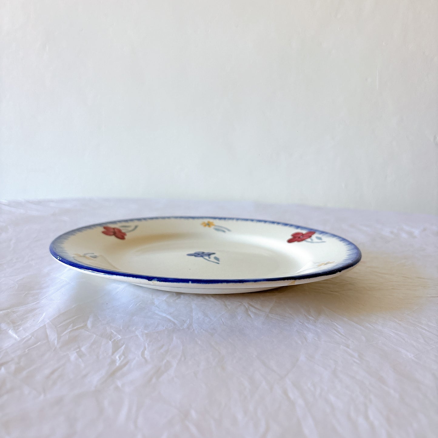 フランスアンティーク ディゴワンサルグミンヌ MARY LOU マリールー デザートプレート 花柄 Digoin Sarreguemines アンティーク食器