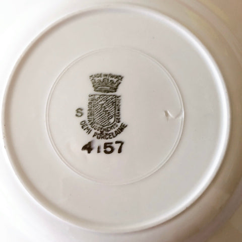 サンタマン　Saint amand バスク柄スーププレート、クルーズプレート フランスアンティーク食器 ブロカント 蚤の市