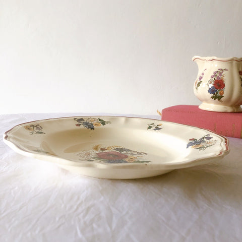 ディゴワンサルグミンヌ Digoin＆sarreguemines アグレスト 深皿 クルーズプレート フランスアンティーク食器 フランス蚤の市・ブロカント