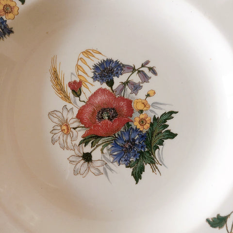 ディゴワンサルグミンヌ Digoin＆sarreguemines アグレスト 深皿 クルーズプレート フランスアンティーク食器 フランス蚤の市・ブロカント