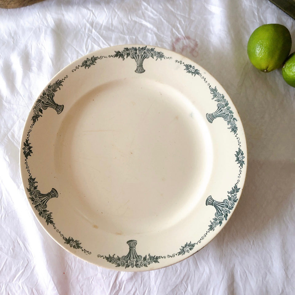 フランスアンティーク ロンシャン LONGCHAMP "Versailles Ennege"ヴェルサイユ　エネジェ 大皿 フランスアンティーク食器 ブロカントアンティーク