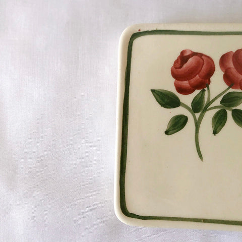 ショワジールロワ　HB & Cie Choisy le Roi『ローズ』ディネット鍋敷き　トリベット　フランスアンティーク食器　ブロカントアンティーク　蚤の市