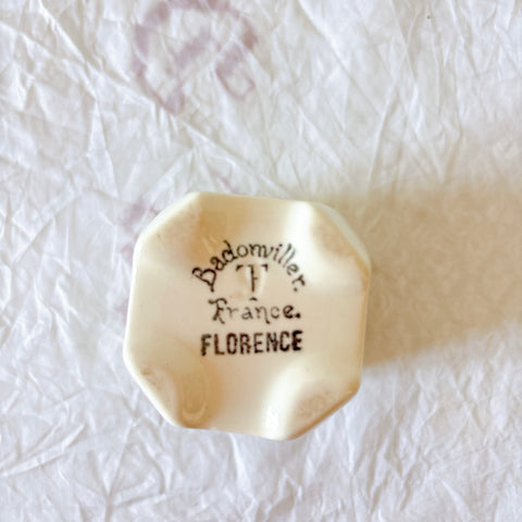 フランスアンティーク　バドンヴィレー　FLORENCE バラ柄陶器キャニスター 6点セット ブロカントアンティーク 蚤の市