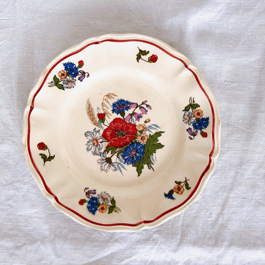 サルグミンヌ sarreguemines アグレスト 平皿 16cm H フランスアンティーク食器 フランス蚤の市・ブロカント