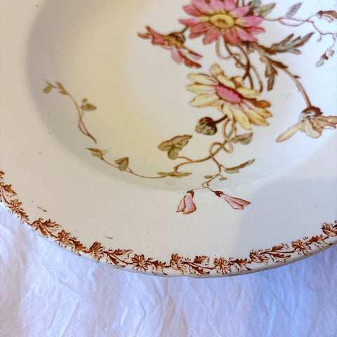 リュネヴィル  マーガレット MARGUERITE スーププレート フランスアンティーク食器　蚤の市　ブロカント