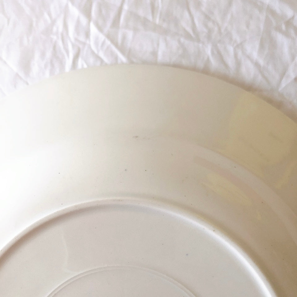 サンタマン　Saint amand バスク柄スーププレート、クルーズプレート フランスアンティーク食器 ブロカント 蚤の市