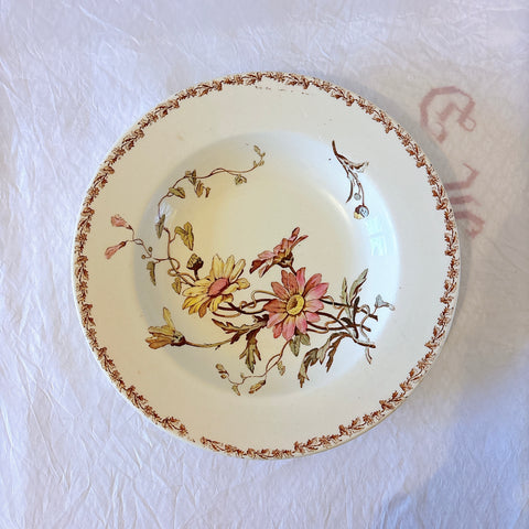 リュネヴィル  マーガレット MARGUERITE スーププレート フランスアンティーク食器　蚤の市　ブロカント