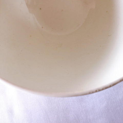 ディゴワン＆サルグミンヌ カフェオレボウル オレンジｘホワイト　b　フランスアンティーク食器　ブロカントアンティーク　蚤の市
