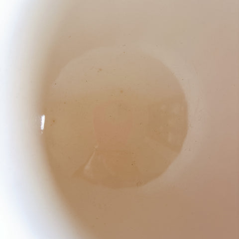 バスク柄 カフェオレボウル「赤×青」 フランスアンティーク食器 ブロカント