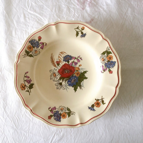 ディゴワンサルグミンヌ Digoin＆sarreguemines アグレスト 深皿 クルーズプレート 23㎝ フランスアンティーク食器 フランス蚤の市・ブロカント