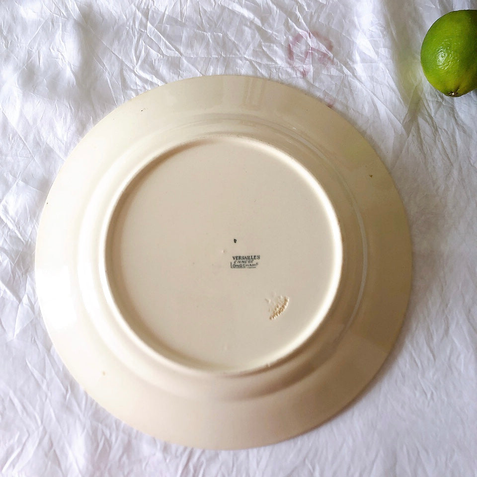 フランスアンティーク ロンシャン LONGCHAMP "Versailles Ennege"ヴェルサイユ　エネジェ 大皿 フランスアンティーク食器 ブロカントアンティーク