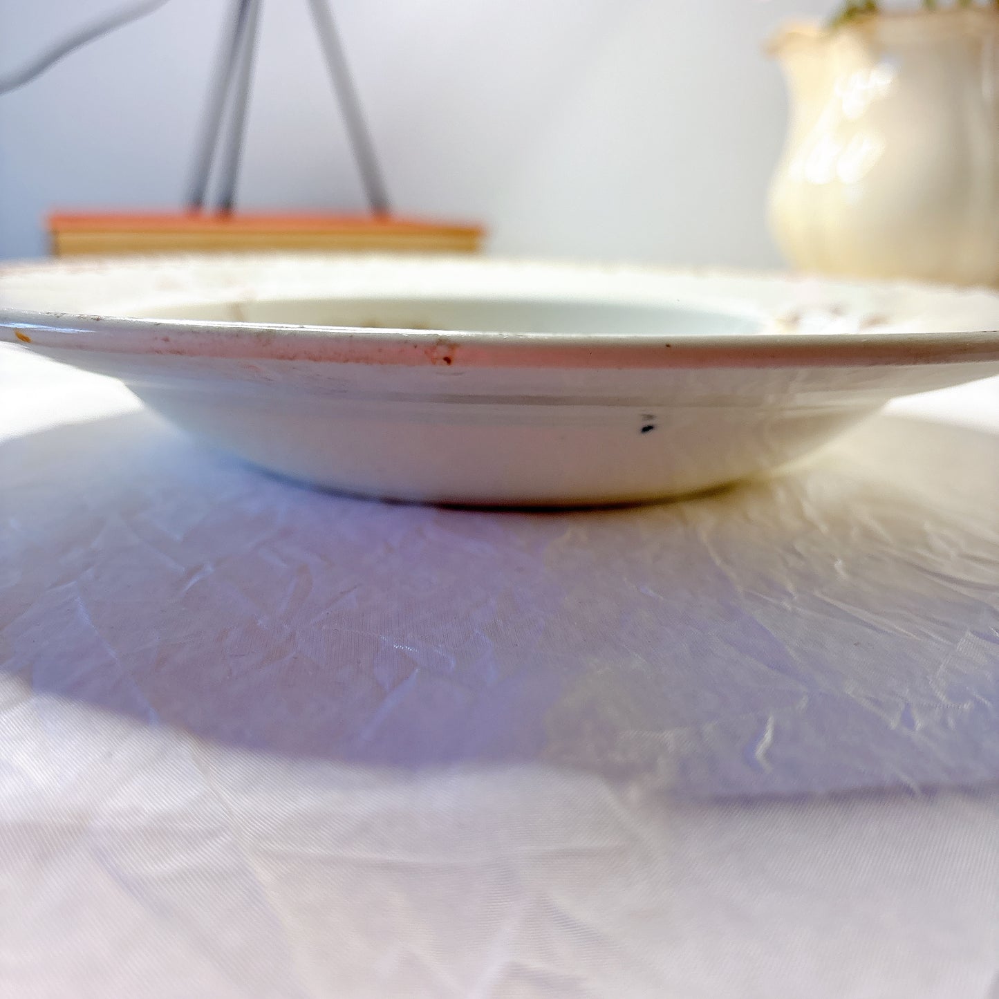 リュネヴィル  マーガレット MARGUERITE スーププレート フランスアンティーク食器　蚤の市　ブロカント