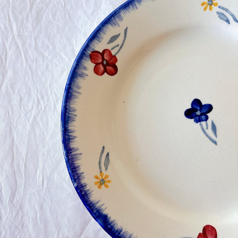 フランスアンティーク ディゴワンサルグミンヌ MARY LOU マリールー デザートプレート 花柄 Digoin Sarreguemines アンティーク食器