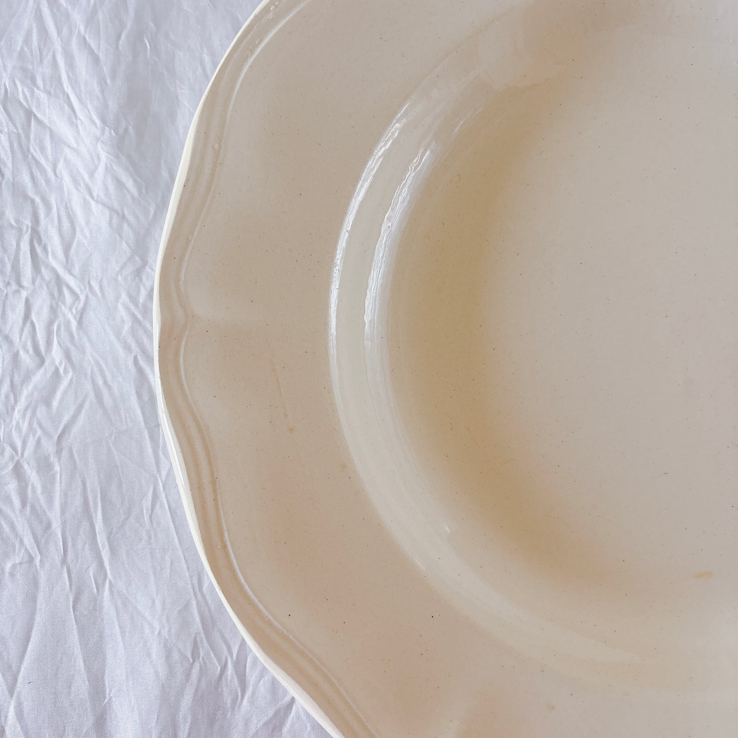 フランス ディゴワン＆サルグミンヌ 花リム スーププレート 深皿 フランスアンティーク食器 ブロカント　蚤の市