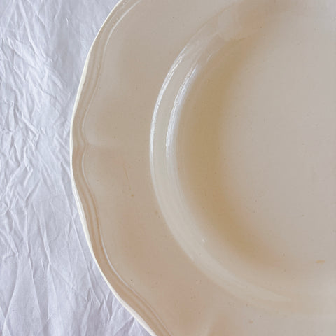 フランス ディゴワン＆サルグミンヌ 花リム スーププレート 深皿 フランスアンティーク食器 ブロカント　蚤の市