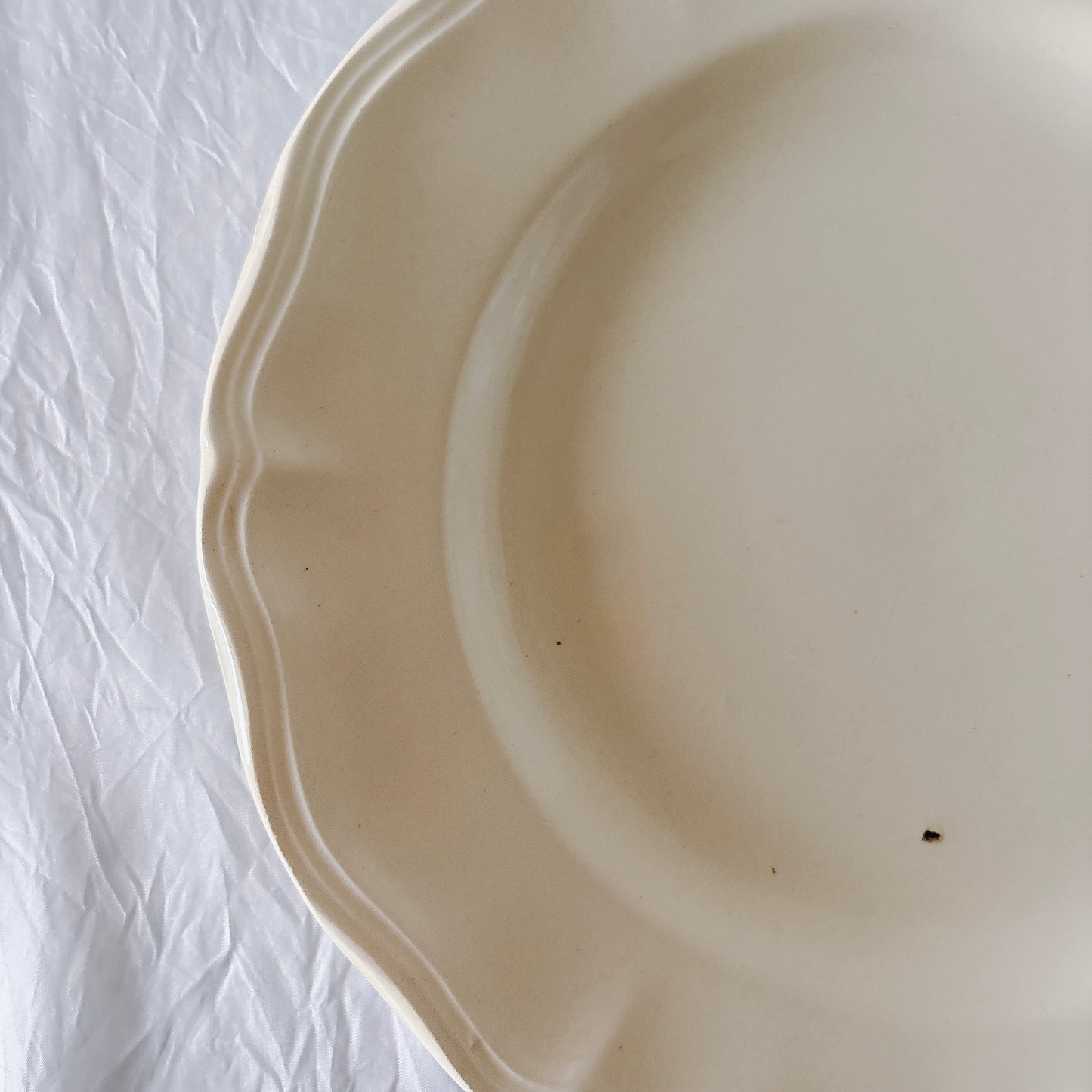 フランス ディゴワン＆サルグミンヌ 花リム ディナープレート 平皿 フランスアンティーク食器 ブロカント　蚤の市