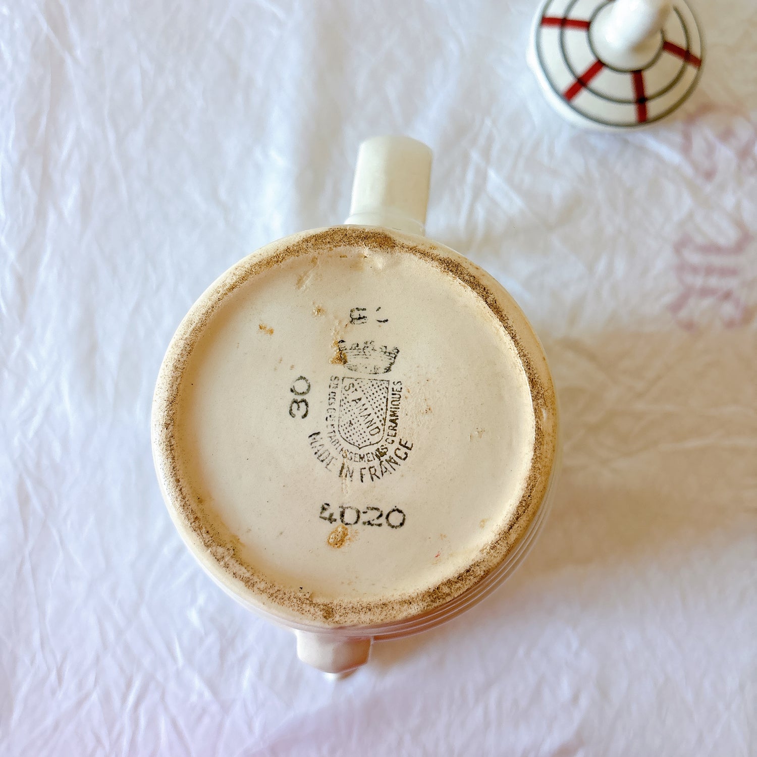 St Amand 窯印 裏面 フランス製