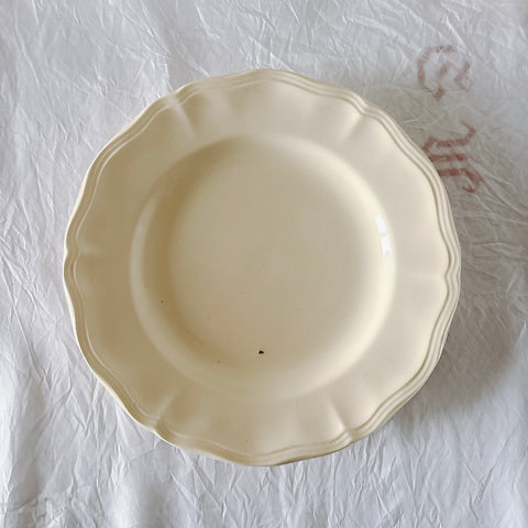 フランス ディゴワン＆サルグミンヌ 花リム ディナープレート 平皿 フランスアンティーク食器 ブロカント　蚤の市