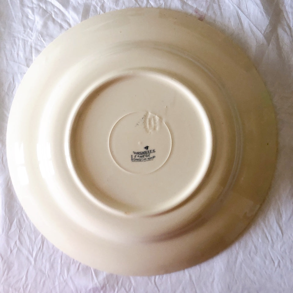 フランスアンティーク ロンシャン LONGCHAMP "Versailles Ennege"ヴェルサイユ　エネジェ クルーズプレート　フランスアンティーク食器 ブロカントアンティーク
