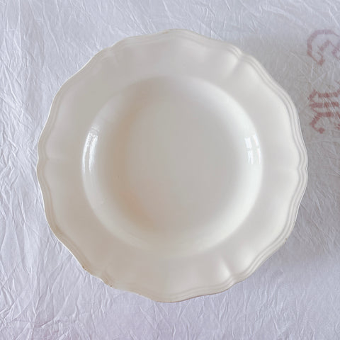 フランス ディゴワン＆サルグミンヌ 花リム スーププレート 深皿 フランスアンティーク食器 ブロカント　蚤の市