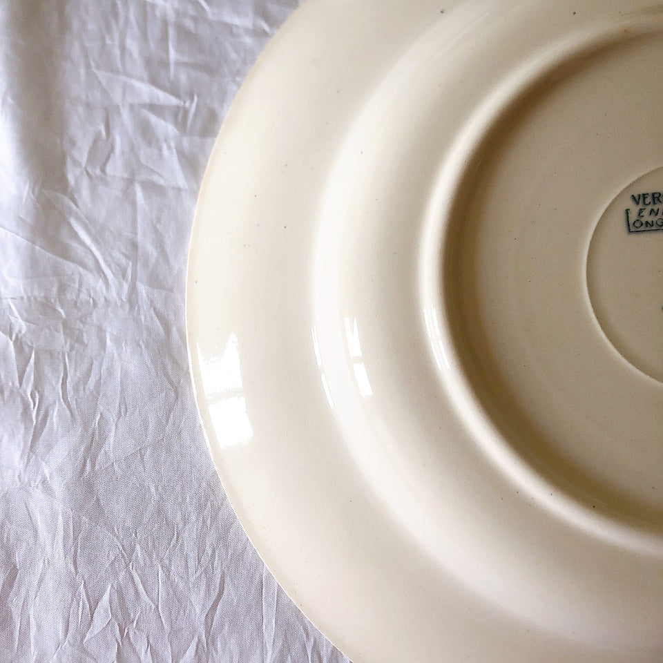 フランスアンティーク ロンシャン LONGCHAMP "Versailles Ennege"ヴェルサイユ　エネジェ クルーズプレート　フランスアンティーク食器 ブロカントアンティーク