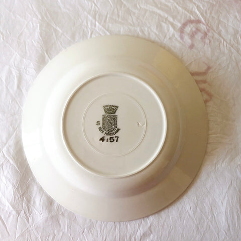 サンタマン　Saint amand バスク柄スーププレート、クルーズプレート フランスアンティーク食器 ブロカント 蚤の市