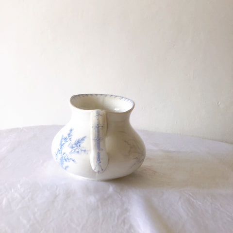 フランスアンティーク リュネヴィル　鳥柄 ピシェ ピッチャー　水差し アンティーク食器 ブロカント 蚤の市