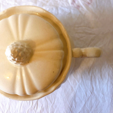 ディゴワンサルグミンヌ Digoin＆sarreguemines 花リム シュガーポット フランスアンティーク食器 フランス蚤の市・ブロカント