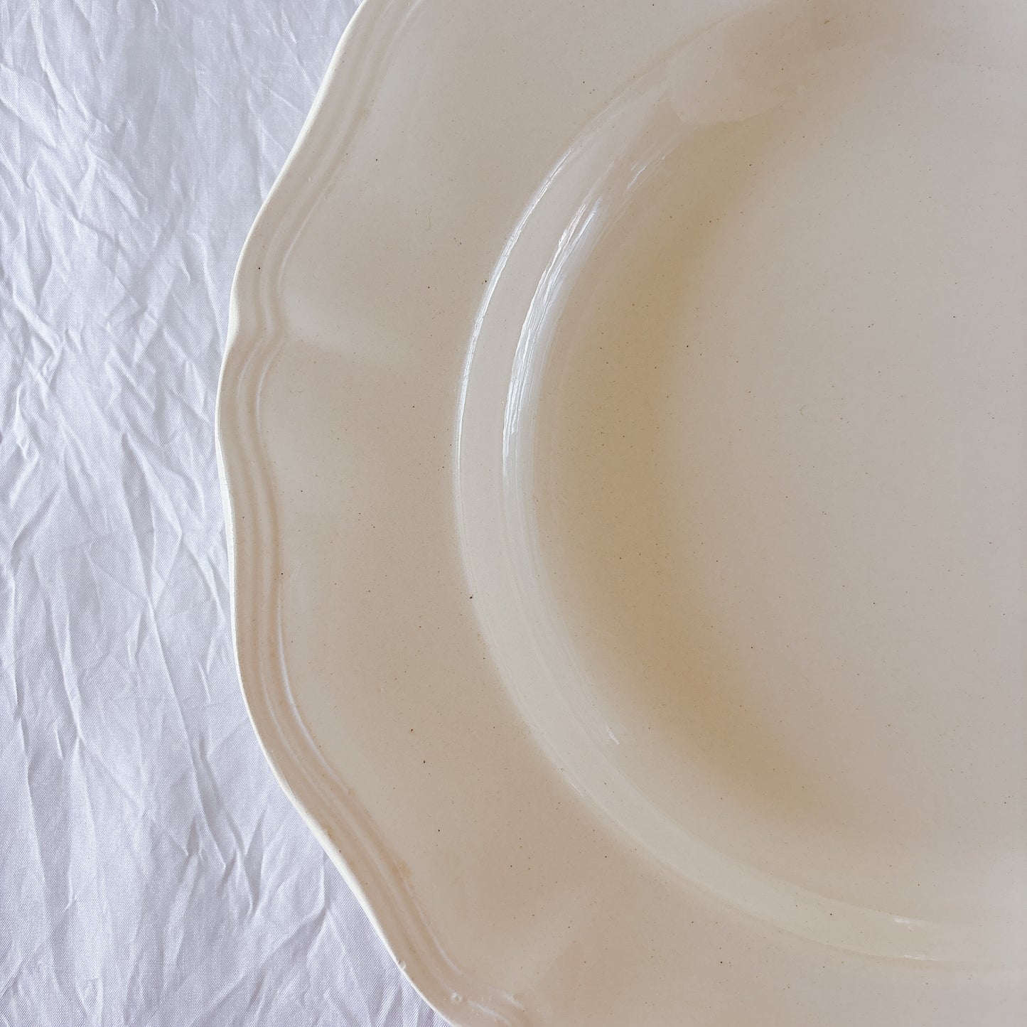 フランス ディゴワン＆サルグミンヌ 花リム スーププレート 深皿 フランスアンティーク食器 ブロカント　蚤の市