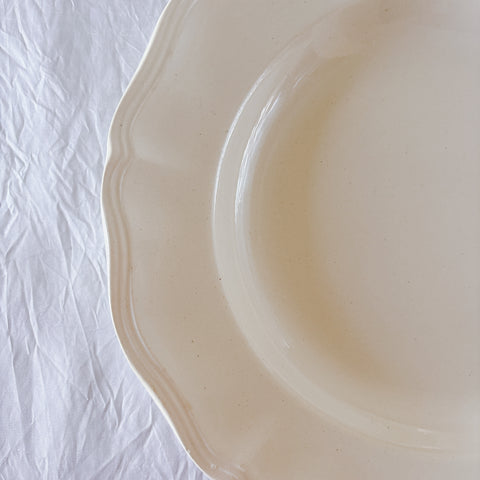 フランス ディゴワン＆サルグミンヌ 花リム スーププレート 深皿 フランスアンティーク食器 ブロカント　蚤の市