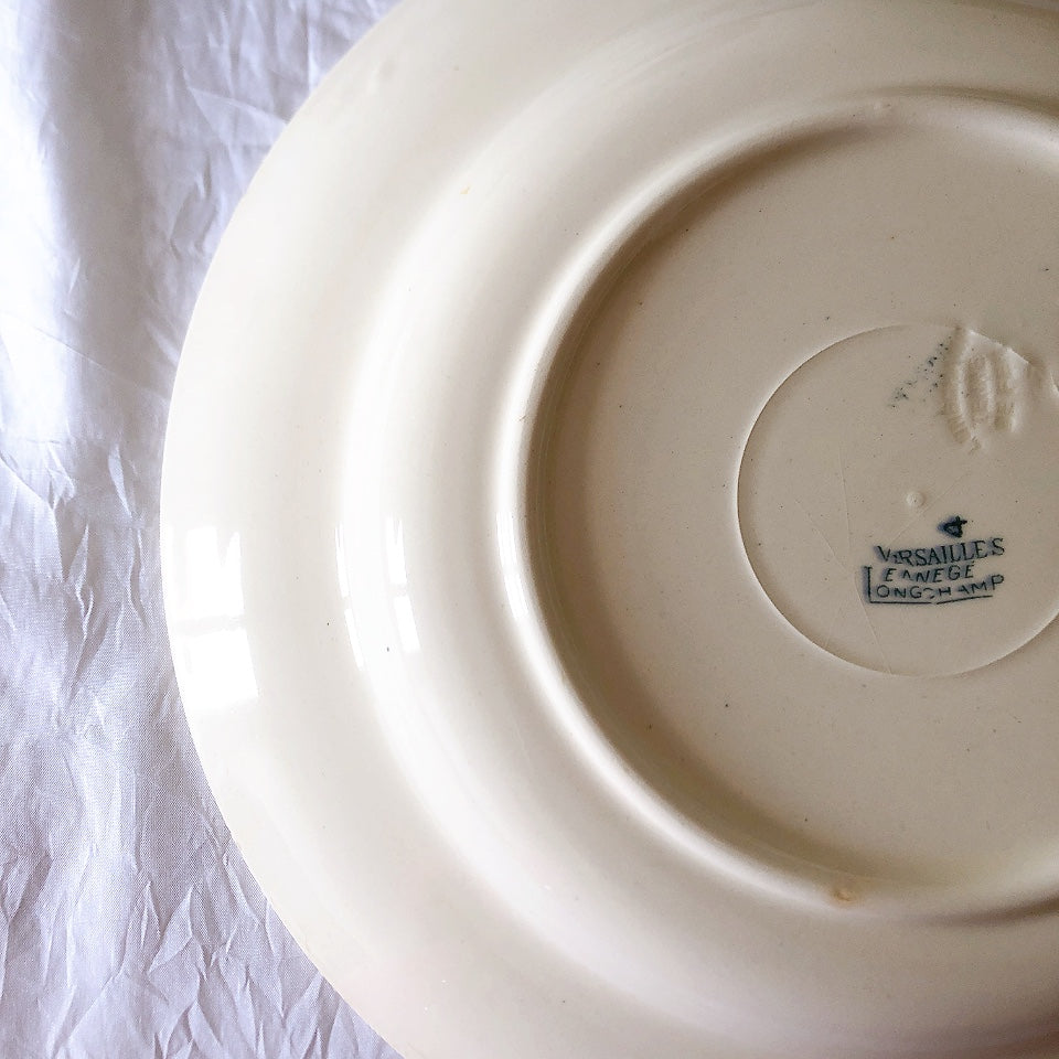 フランスアンティーク ロンシャン LONGCHAMP "Versailles Ennege"ヴェルサイユ　エネジェ クルーズプレート　フランスアンティーク食器 ブロカントアンティーク