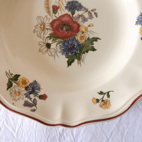 ディゴワンサルグミンヌ Digoin＆sarreguemines アグレスト 深皿 クルーズプレート フランスアンティーク食器 フランス蚤の市・ブロカント