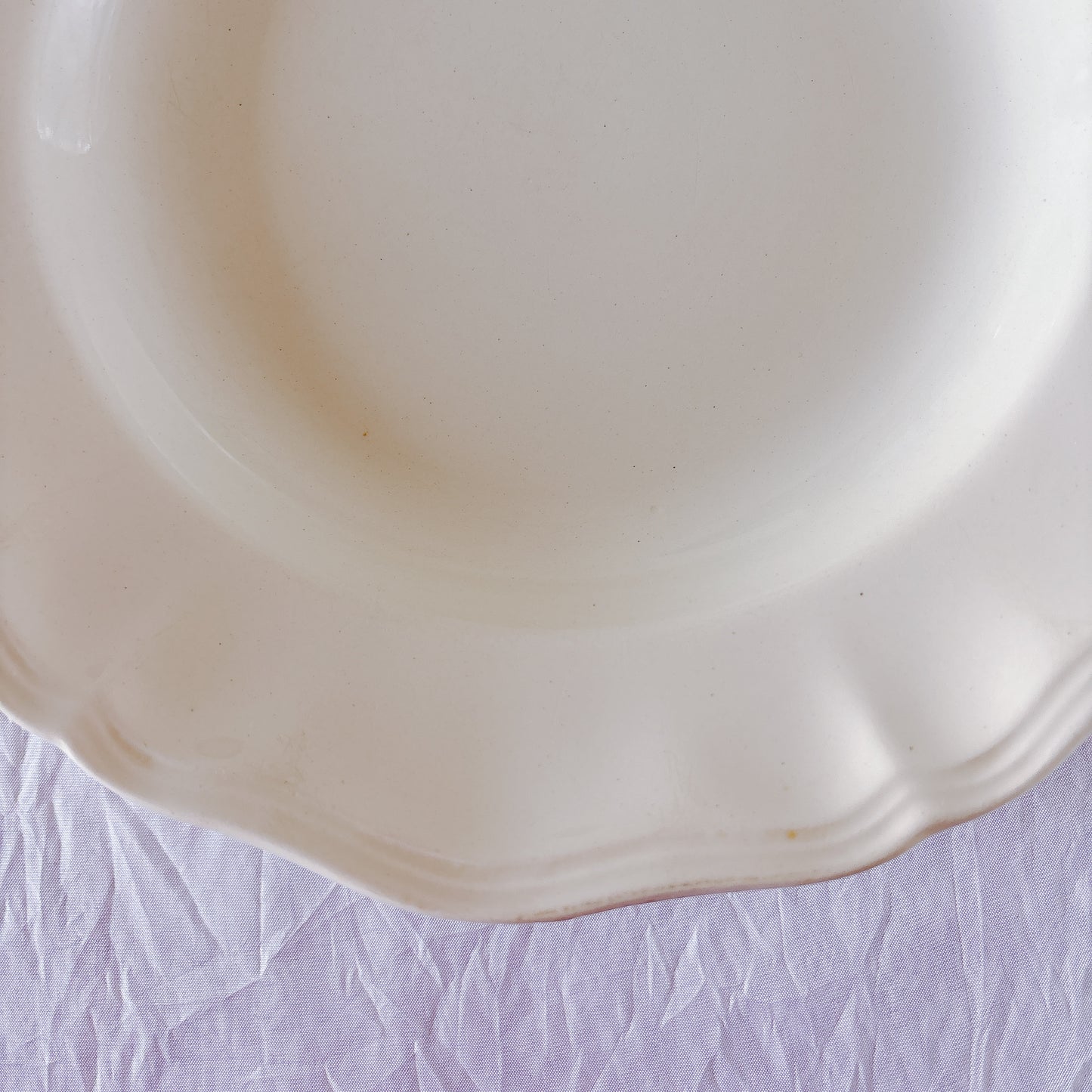 フランス ディゴワン＆サルグミンヌ 花リム スーププレート 深皿 フランスアンティーク食器 ブロカント　蚤の市