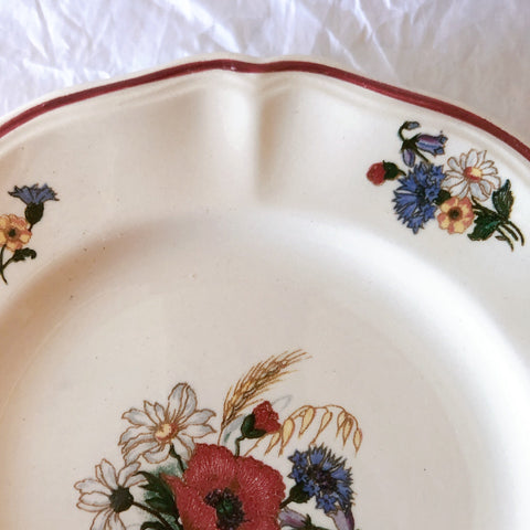 【限定セール】フランス　サルグミンヌ　アグレスト　デザートプレート　平皿　3枚 フランス サルグミンヌ sarreguemines アグレスト デザート