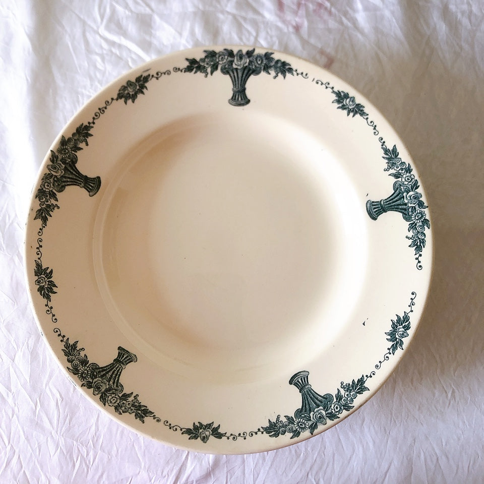 フランスアンティーク ロンシャン LONGCHAMP "Versailles Ennege"ヴェルサイユ　エネジェ クルーズプレート　フランスアンティーク食器 ブロカントアンティーク