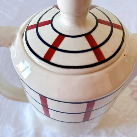 バスク柄 ポット フレンチアンティーク