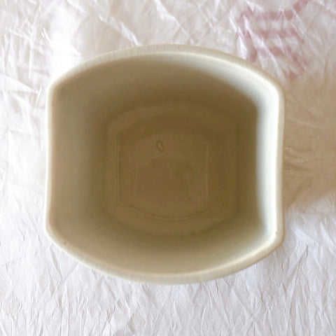 フランスアンティーク サンタマン バスク柄陶器キャニスター 「イエロー・ブルー」 フランスアンティーク食器　ブロカント　蚤の市