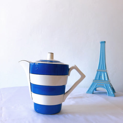 サルグミンヌ sarreguemines コーヒー/ティーポット　フランスアンティーク食器 蚤の市　ブロカントアンティーク