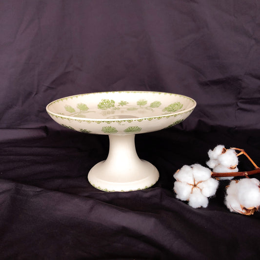 U&Cサルグミンヌ ”GERANIUM” ゼラニウム コンポ―ト皿/コンポティエ フランスアンティーク食器 ブロカント 蚤の市