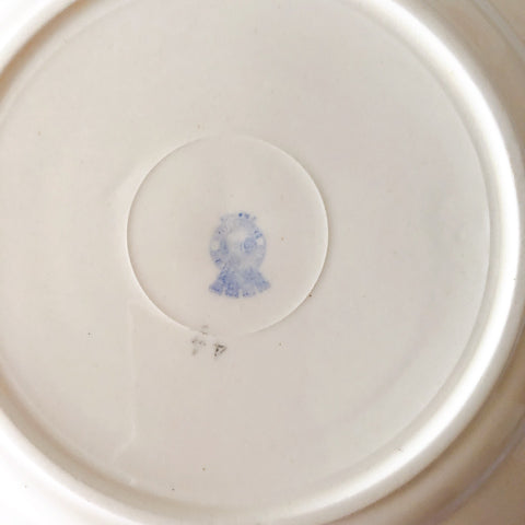 フランスアンティーク　バドンヴィレー　バラ柄ディナープレート　平皿　フランスアンティーク食器 ブロカントアンティーク 蚤の市