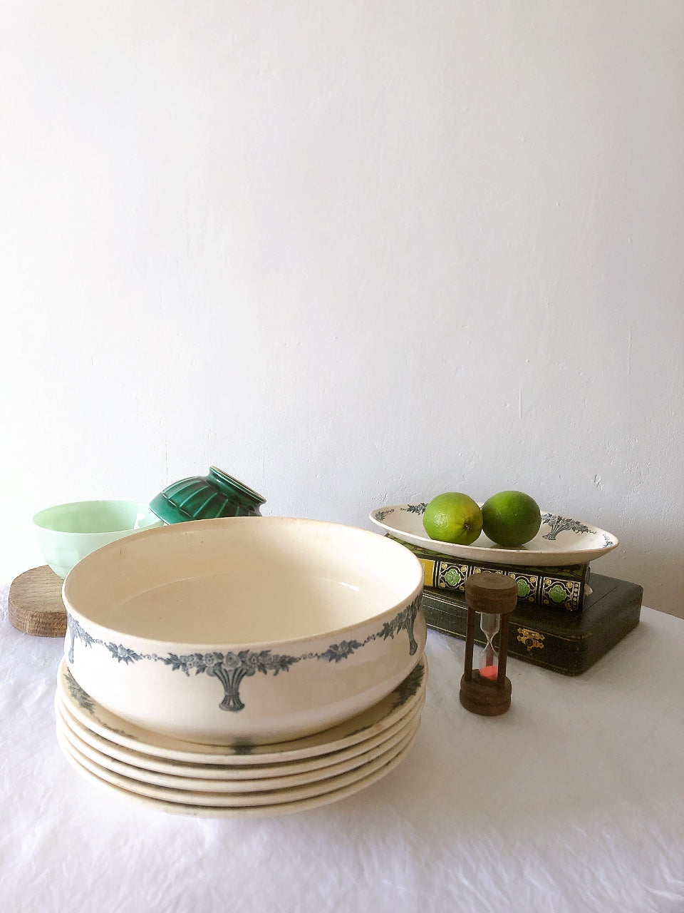 フランスアンティーク ロンシャン LONGCHAMP "Versailles Ennege"ヴェルサイユ　エネジェ ラヴィエ フランスアンティーク食器 ブロカントアンティーク