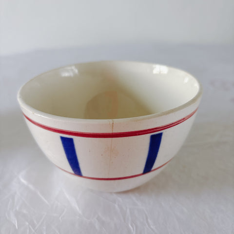 ディゴワンサルグミンヌ バスク柄 コーヒーカップ 200ml『ルージュ・マリン』 フランスアンティーク食器 蚤の市　ブロカント　バスク柄食器