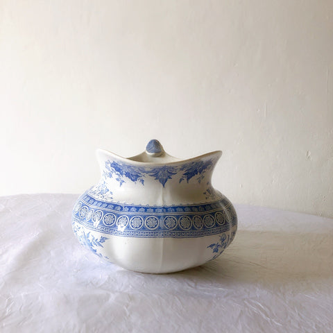 フランスアンティーク UCサルグミンヌ　パリジア　parisia ブルー ピッチャー ピシェ 水差し アンティーク食器 ブロカント 蚤の市