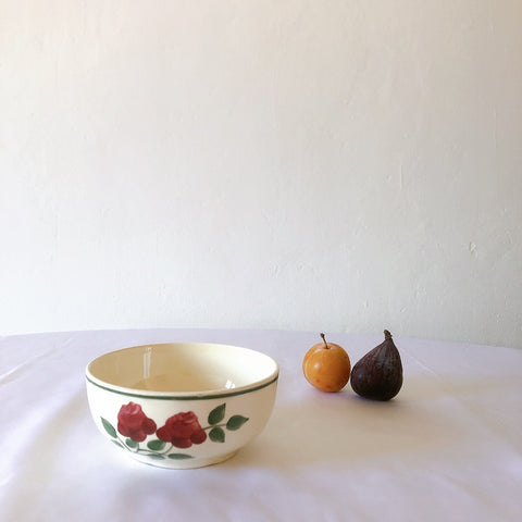 ショワジールロワ　HB & Cie Choisy le Roi『ローズ』ディネット　サラディエ　ボウル　ランスアンティーク食器　ブロカントアンティーク　蚤の市