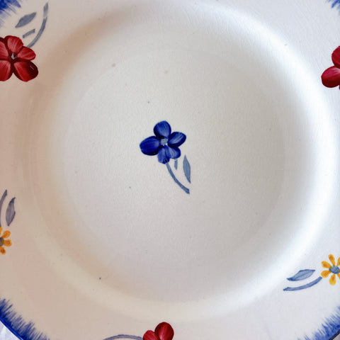 フランスアンティーク ディゴワンサルグミンヌ MARY LOU マリールー デザートプレート 花柄 Digoin Sarreguemines アンティーク食器