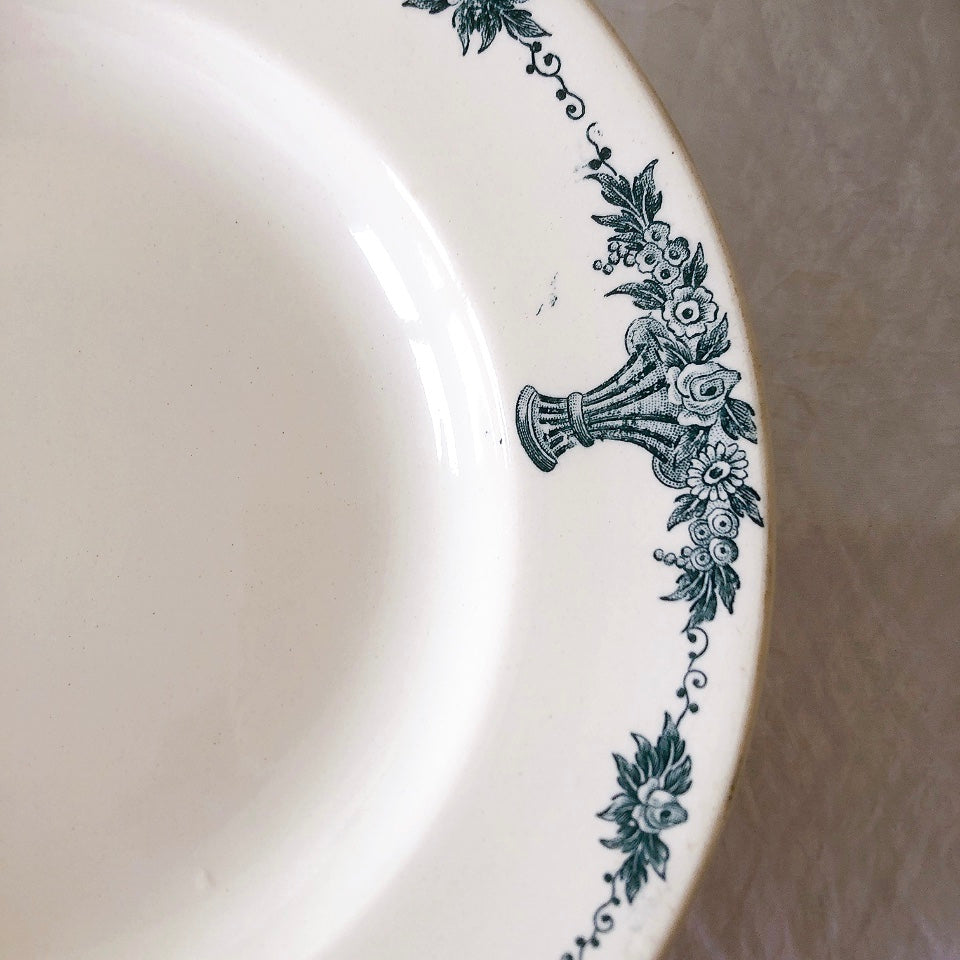 フランスアンティーク ロンシャン LONGCHAMP "Versailles Ennege"ヴェルサイユ　エネジェ クルーズプレート　フランスアンティーク食器 ブロカントアンティーク